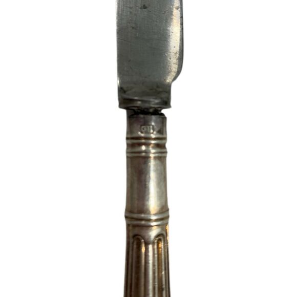 Vintage Silverplate Scroll Fruit Knives Set 6 Shabby Decor Entertaining Dining - Picture 3 of 3